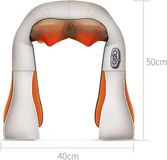 Kneading Electric Pulse Neck & Shoulder Massager | Deep Tissue Muscle Relief with Heat & Pulse Technology | Portable Relaxation Device for Pain & Stress Relief