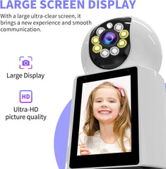 4K HD Indoor Security Camera – 360° WiFi Smart Cam with Night Vision, 2-Way Audio, Motion Detection & App Control for Home, Baby, Pet & Nanny Monitoring