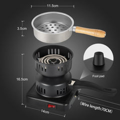 Electric Coal Starter for Hookah, Shisha & Nargila | Fast Charcoal Burner & Heater Stove for BBQ, Camping, and Home Use | Quick & Efficient Heating
