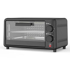 12L Multi-Function Electric Oven | Mini Air Fryer, Baking Oven with High-Temperature Setting, Includes Bakeware & Rack, Portable for Home & Commercial Use (Red)