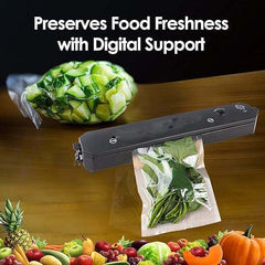 Powerful 90W Vacuum Sealer Machine | Automatic Air Sealing System for Meats, Fruits & Vegetables | Preserve Freshness & Reduce Waste Effortlessly