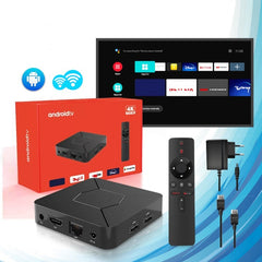 Q5 Android 10.0 OS 4K Smart TV Box | Allwinner H313 Media Player with 2GB RAM, 8GB Storage, Voice Remote, Supports 8K UHD Streaming, Ethernet