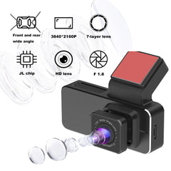 2K+1080P Dual Dash Cam – Front & Rear Car Camera with WiFi, Loop Recording, Night Vision, Parking Mode & 256GB Support for Reliable Driving Security