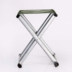 Camping Steel Pipe Folding Chair | Heavy Duty Outdoor Sports Chair with Nylon Ribbon Support, Portable and Durable for Camping, Fishing, and Beach