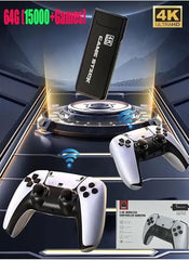 Wireless 2.4G HD Arcade PSP – Mini TV Game Console | PS5 Handle Compatible | 64GB with 15,000 Retro Games