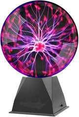Plasma Ball | 6-Inch Touch & Sound Activated Interactive Globe Lamp