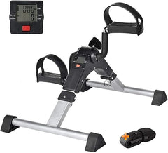 Mini Exercise Bike | Compact Arm & Leg Exerciser with Adjustable Resistance & LCD Monitor
