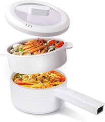 800W Mini Electric Cooker | Portable Hot Pot with Safety Features | Ideal for Travelers & Home Cooks | Multipurpose Cooking Solution | Compact & Efficient Design