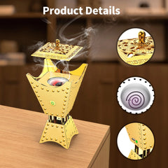 Luxury Electric Bakhoor Burner – USB Rechargeable Car & Home Oud Incense Diffuser