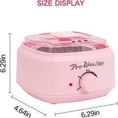 200 Pro Professional Wax Heater – Salon-Grade Hair Removal Wax Warmer Machine with Adjustable Temperature Control for All Wax Types, Ideal for Home or Spa Use