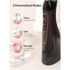Electric Toothbrush & Water Flosser Combo – Cordless Rechargeable Oral Care Kit with 5 Cleaning Modes, 3 Flossing Modes, 8 Replacement Heads, Waterproof & Travel-Friendly