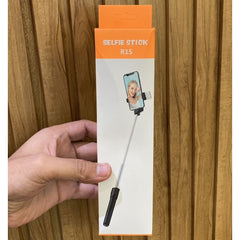 R1S Mobile Selfie Stick with Tripod and LED Light | 3-in-1 Extendable 70cm Selfie Stick, Bluetooth Remote for iPhone, Android & Compact Cameras, for Photography, Vlogging & Live Streaming
