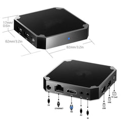 X96 Mini Smart TV Box | Android 4K Media Player with G WiFi | 3D Video Streaming Set Top Box for Home Entertainment