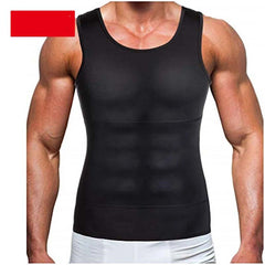 Men’s Slimming Body Shaper Compression Shirt | Abdomen Slimming Vest, Tummy Control Waist Shaper, Comfortable Undershirt for Chest and Stomach Slimming