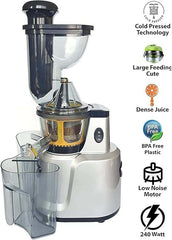 Cold Pressed Whole Slow Juicer Machine | 48 RPM Slow Pressed Juicer, 240-Watt Powerful Motor for All Fruits and Vegetables