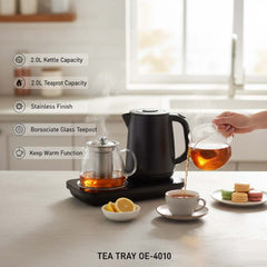 OE-4010 2.0L Electric Kettle & Tray Set for Elegant Home Serving