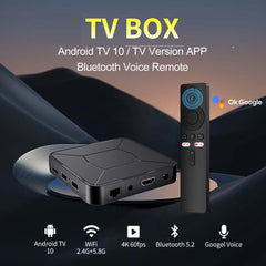 OTT 4K Android TV Box – Google TV Edition with Voice Remote, Chromecast Built-in, Dolby Audio, Ultra HD Streaming & Smart Entertainment Hub for Home Theater