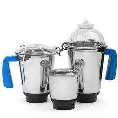 MG-536 Mixer Grinder – 750W Powerful Copper Motor with 3 Stainless Steel Jars for Dry Grinding, Wet Grinding, Blending & Chutneys – Durable Kitchen Appliance