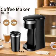 750W 430ML European Electric Espresso Coffee Maker | Italian-Style Home & Office Coffee Machine | Enjoy Rich Aroma and Perfect Crema Every Time