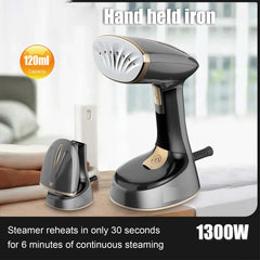 Handheld Steam Iron | 1470W Strong Power, 2 Gear Settings & 120ml Water Tank | Household Electric Steam Ironing Machine for Quick Wrinkle Removal