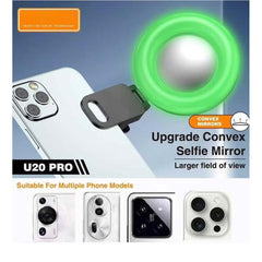 U20 PRO Ring Selfie Light – RGB Clip-On LED Fill Lamp with Adjustable Tripod, Portable Mini Lighting for Phone & Camera, Perfect for Vlogging, TikTok & Photography