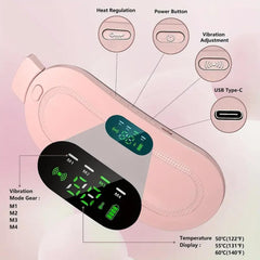 Electric Period Heating Belt, Portable Waist Back or Belly Pain Relief Heating Belt