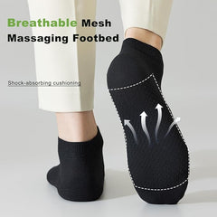 Men’s Breathable Cotton Ankle Socks (Black) – 6 Pairs Lightweight, Soft & Moisture-Wicking Low Cut Socks for Sports, Gym, Office & Everyday All-Season Comfort