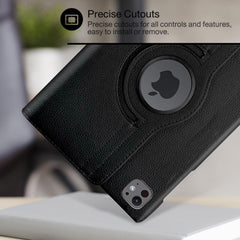 iPad Pro 11" (2024 M4) Case – 360° Rotating Smart Folio PU Leather Cover with Auto Sleep/Wake, Shockproof Protection & Multi-Angle Stand (Multi Colour)