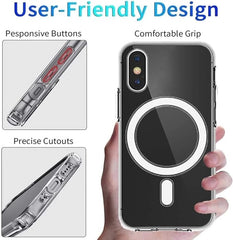 Compatible Magnetic Phone Case with Camera Control – Military-Grade Shockproof Protection for iPhone X, Xs, Xs Max & Xr