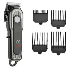 Pro Cordless Hair Clipper – 6500 RPM Rotary Motor, 240-Minute Runtime, Digital Display & Taper Lever for Professional Haircuts, Fades, Beard Trimming & Men’s Grooming (Multi-Colour)