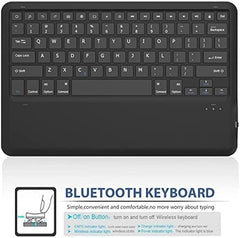 Keyboard Case for Samsung Galaxy Tab with Multi-Touch Trackpad, Backlit Keys, Smart Arabic-English Layout, and Integrated S-Pen Slot