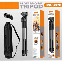 Professional Tripod for Mobile & Camera - Durable ABS + Metal Construction, Adjustable Height, Lightweight, Portable, Universal Compatibility for Smartphones, DSLR & Mirrorless Cameras