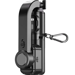 Q-30 Mini Gimbal Stabilizer | 3-Axis AI Handheld Stabilizer with Selfie Stick & Tripod | ABS & Aluminum Smartphone Stabilizer for Smooth Video & Vlogging