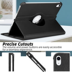 iPad 10th Gen 10.9" Leather Case – 360° Rotating Smart Folio Cover with Auto Sleep/Wake, Shockproof Protection & Multi-Angle Stand for Work, Travel & Daily Use (Multi Colour)