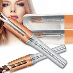 Fully Automatic Hair Curler – Negative Ion Technology for Effortless Styling, Create Lazy Curls & Big Waves with Hair-Friendly Ceramic Barrel, Fast Heating Electric Styler