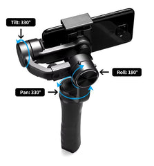CQL 3-Axis Gimbal Stabilizer for Smartphones & Action Cameras | Professional Handheld Gimbal for Smooth Video Recording & Photography | Portable Shooting Tool