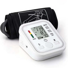 Digital Tensiometer – Automatic Arm Blood Pressure Monitor with Heart Rate Detection | Professional Home Medical Device with LCD Display & Memory Function