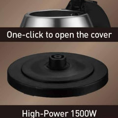 1500W Stainless Steel Electric Kettle | 2.5L Large Capacity Hot Water Boiler | Auto Power-Off Safety Feature for Home, Office & Kitchen Use