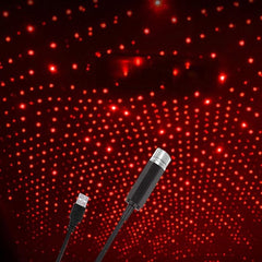 Portable Rotating Star Projector Night Light | USB Romantic Atmosphere Lamp for Car, Bedroom, Home & Parties | Adjustable Head for Wall & Ceiling Decoration
