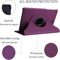 360° Rotating PU Leather Case for Samsung Galaxy Tab A 8.0" (2017) – Stand Cover with Auto Sleep/Wake, Multi-Angle Viewing for SM-T380/T385 (Multi-Color)
