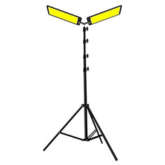 LED Work Light with Telescoping Tripod | 20,000 Lumen Dual-Head Adjustable Stand Light | Ideal for Construction, Outdoor, and Indoor Lighting