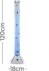 120 cm LED Bubble Water Fish Tank | Large Mood-Enhancing Color-Changing Lamp Tube