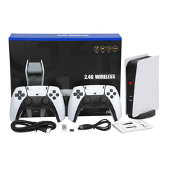 4K Retro M5 Video Game Console TV-Box - Built-in 20,000 Classic Games, Dual Wireless Controllers, 64GB/128GB Storage, HDMI Output, CPS/PS1/GBA Compatible
