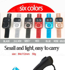 Digital LED Finger Tally Counter | Rechargeable Luminous Electronic Clicker for Prayer, Stitch Counting & Tasks | Bright Display, Adjustable Strap, Rose Gold