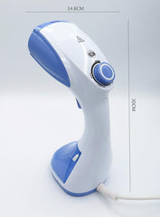 Portable Vertical Steam Iron – 1100W Handheld Garment Steamer with 200ml Tank, Continuous 28g/min Steam, and Double Brush Head for Home & Travel