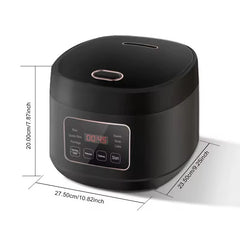 3L Smart Rice Cooker with Steamer – Multi-Functional Electric Cooker with 24H Delay Start, Measuring Cup & Spoon, Perfect for 3–5 People (Multi-Colour)