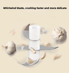 Mini Press Intelligent Electric Garlic Machine | Wireless Food Chopper 100/250ml, Effortless Garlic, Onion, Vegetable Mincing with One-Click Operation