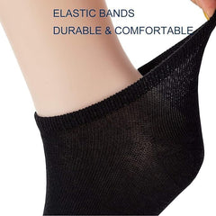 12 Pairs Ultra Thin Breathable Ankle Socks for Men & Women – Lightweight, Soft Cotton Low Cut Socks for Summer Comfort, Daily Wear & Sports (Black)