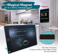12-Inch LCD Writing Tablet | Magnetic Drawing Pad for Kids | Educational Doodle Board Toy with Stylus | Perfect Gift for Ages 2–6+ | Blue
