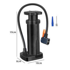 Portable Mini Foot Pump for Bikes, Motorcycles, and Electric Cars | High-Pressure Aluminum Alloy Air Inflator with Foot Pedal, Compact and Durable Design
